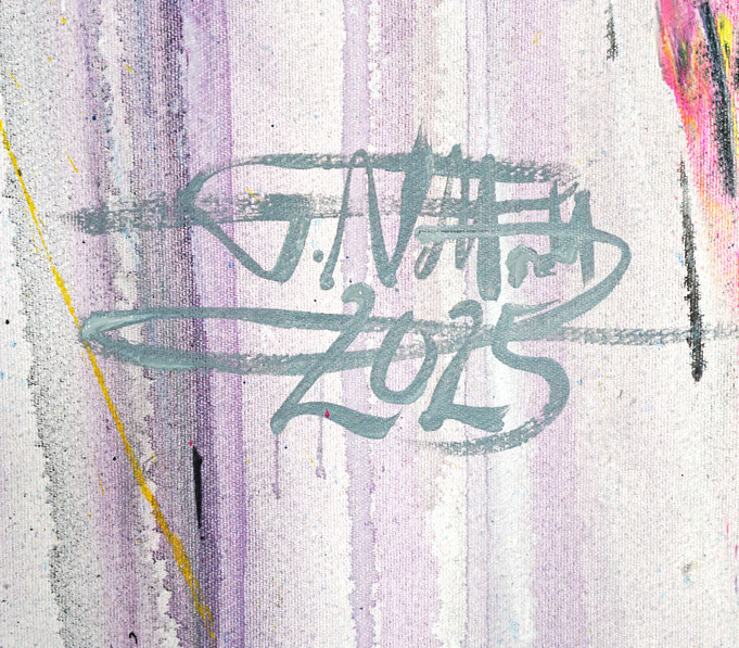 Signature of the artist Peter Nottrott and year of creation