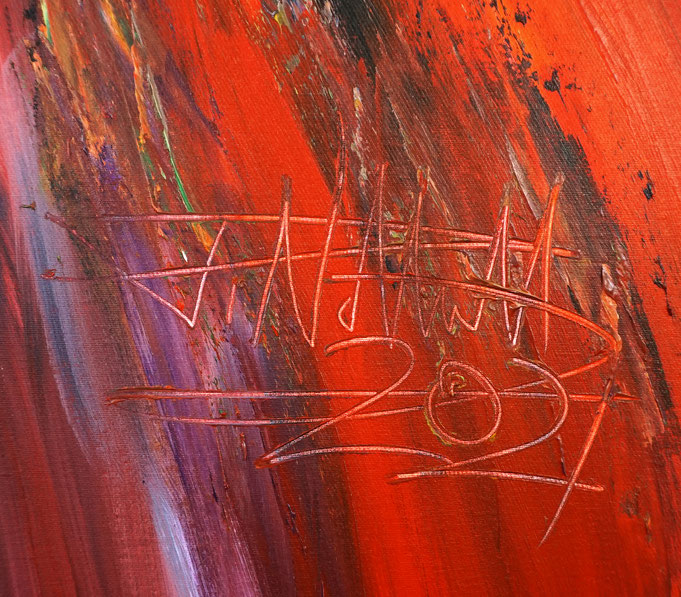 Signature of the artist Peter Nottrott and year of creation