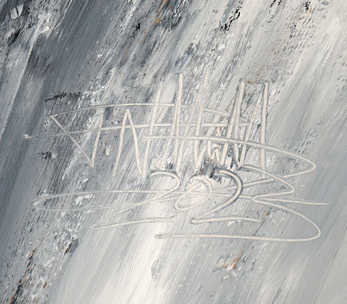Signature of the artist Peter Nottrott and year of creation