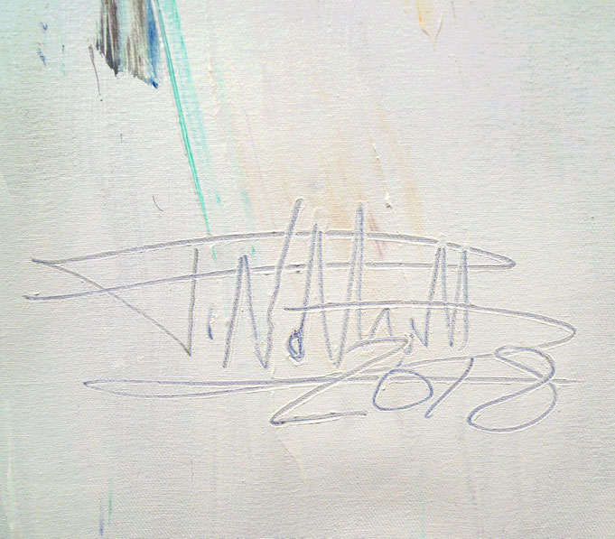 signature of the artist Peter Nottrott and year of creation: 2018