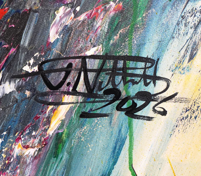 bottom right on the artwork: signature and year of creation