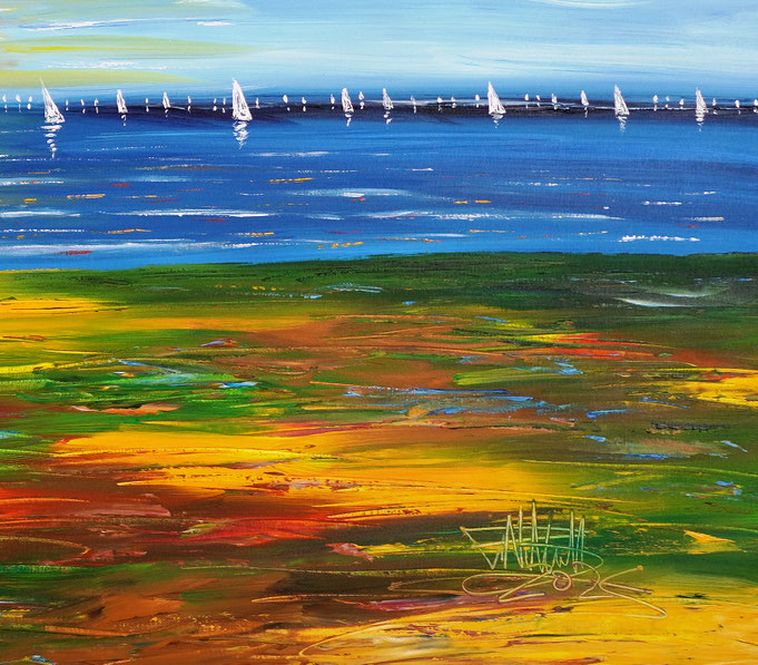 Detail of painting Seaside Impression S 1