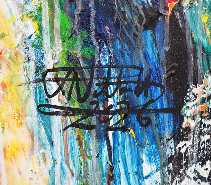 Signature of the artist Peter Nottrott and year of creation