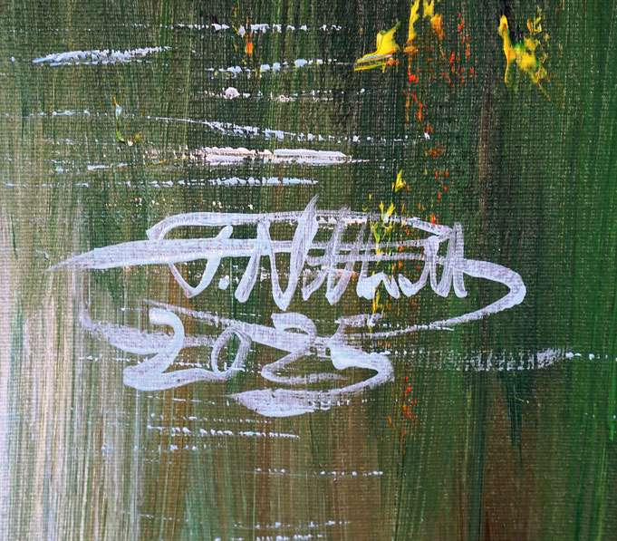 signature of the artist Peter Nottrott and year of creation