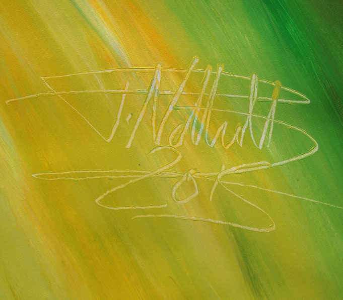 Signature of the artist Peter Nottrott and year of creation: 2016