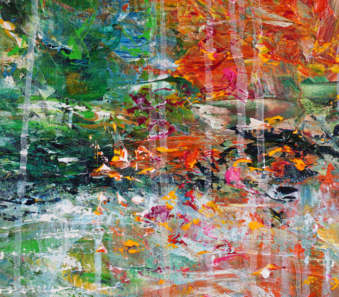 detail of the flower artwork of the artist Peter Nottrott
