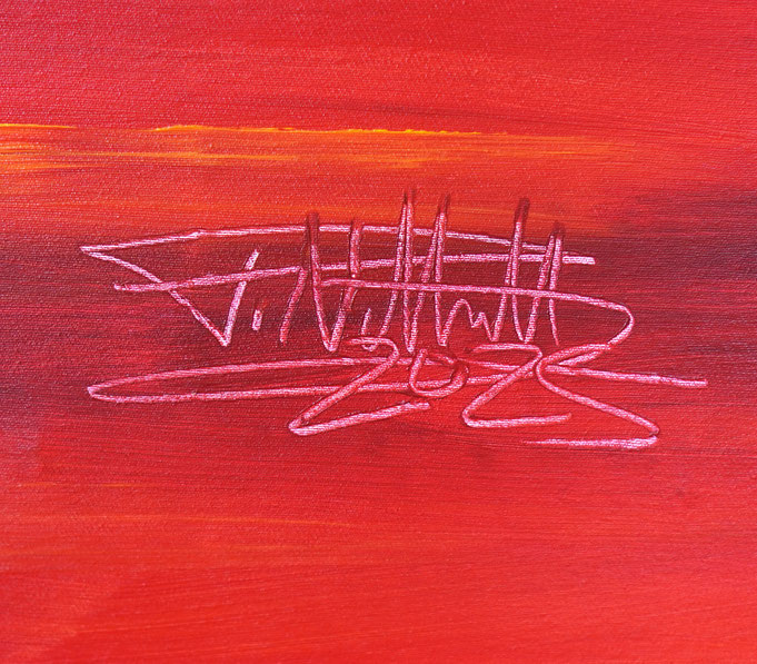 signature of the artist Peter Nottrott and year of creation: 2025