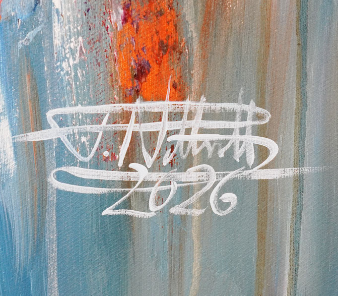Signature of the artist Peter Nottrott and year of creation