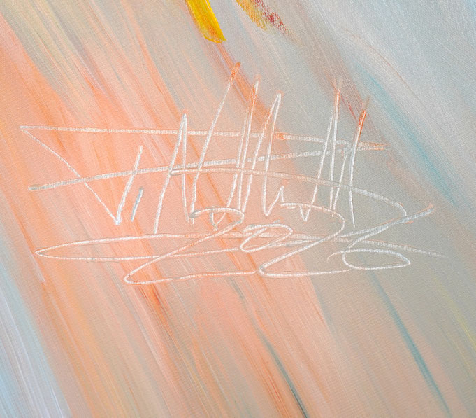 bottom right of the painting: signature and year of creation
