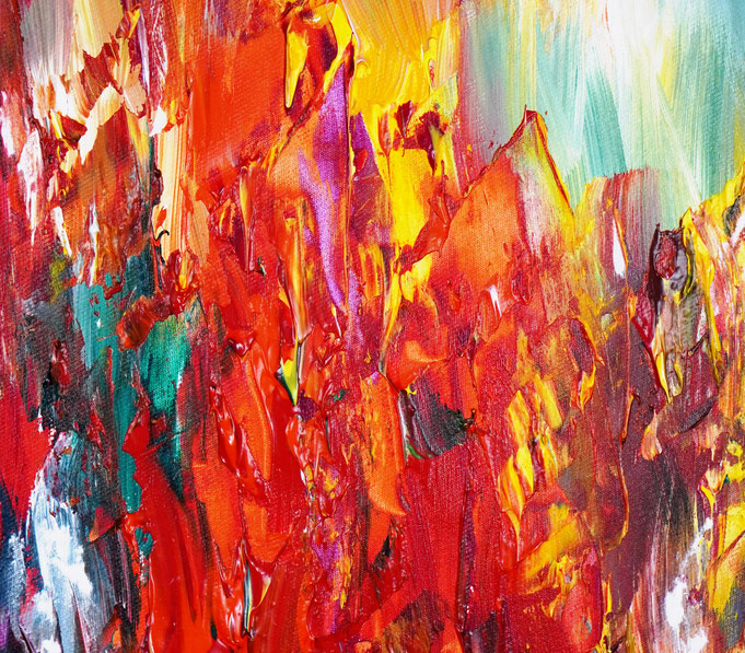 detail of the oversized abstract artwork by the artist Peter Nottrott for sale