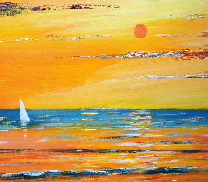 Detail of painting Seaside Impression S 1