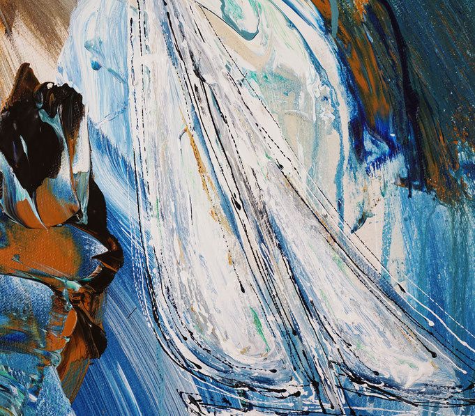 detail of the sailing artwork