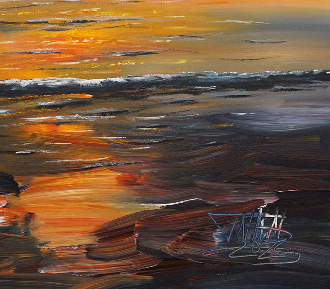 Detail of painting Seaside Impression S 1