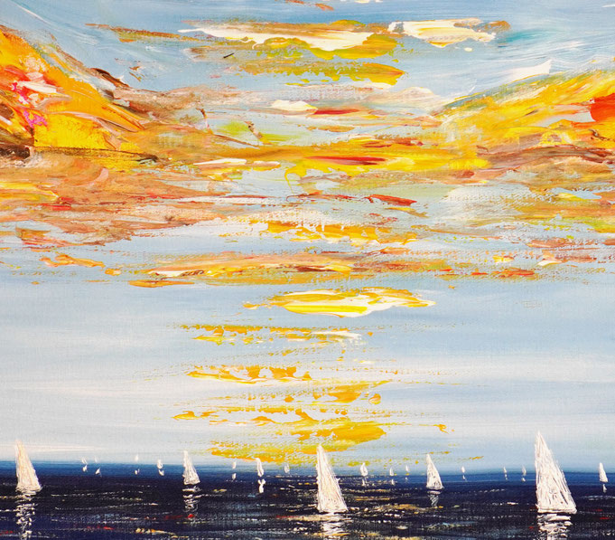 Detail of painting Seaside Impression S 1