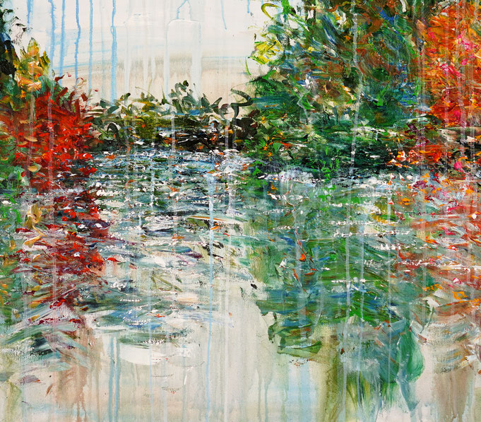 detail of the flower artwork of the artist Peter Nottrott