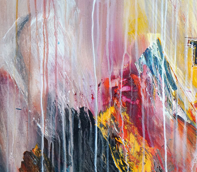 Detail of the abstract artwork by artist Peter Nottrott