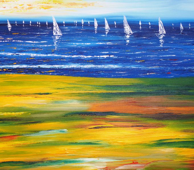Detail of painting Seaside Impression S 1