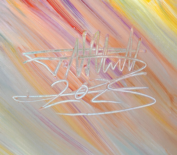 Signature of the artist Peter Nottrott and year of creation