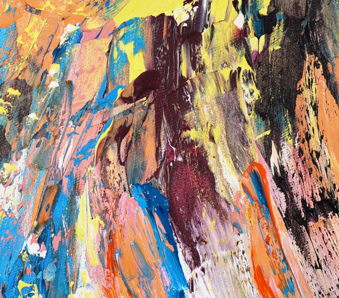 detail of the abstract painting