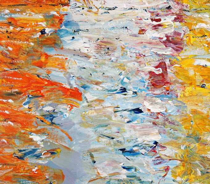 detail of the summer sailing painting