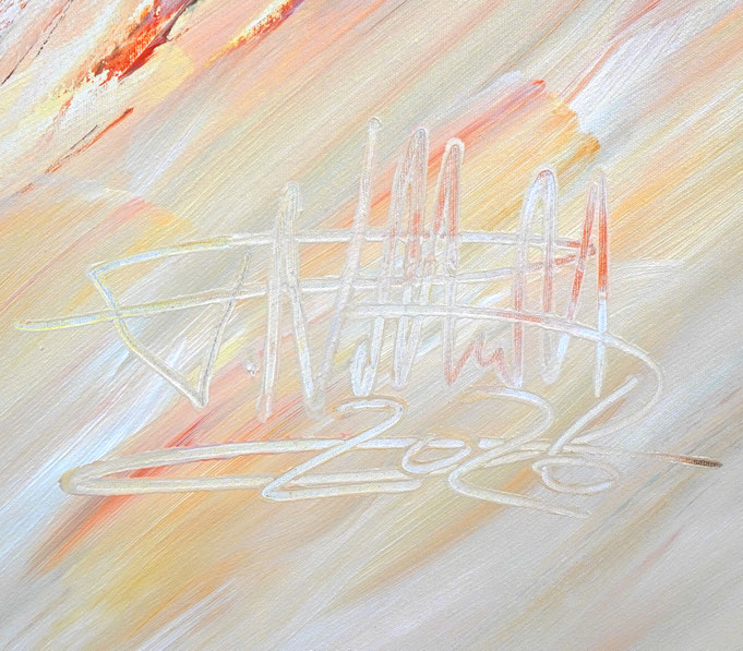 Signature of the artist Peter Nottrott and year of creation