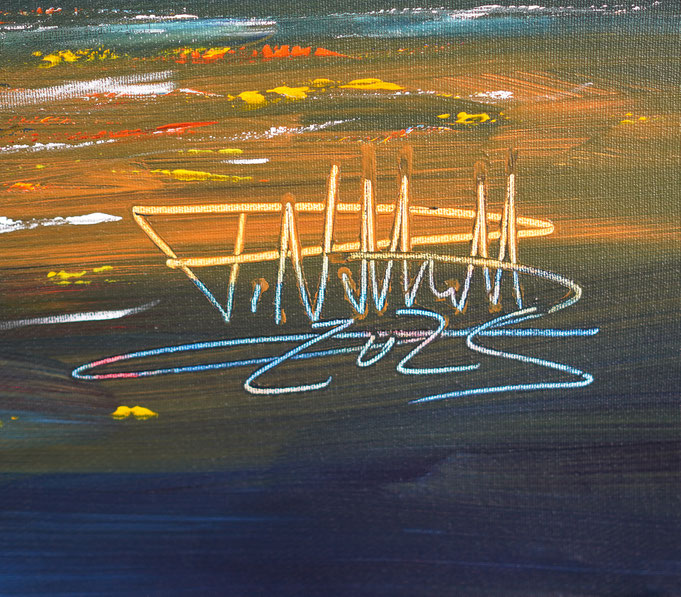 bottom right on the artwork: signature of the artist Peter Nottrott and year of creation: 2025