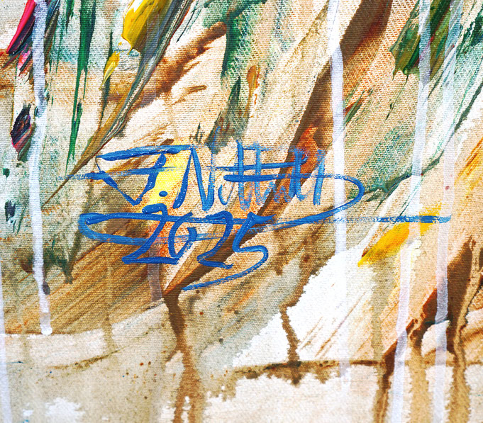 signature of the artist Peter Nottrott and year of creation