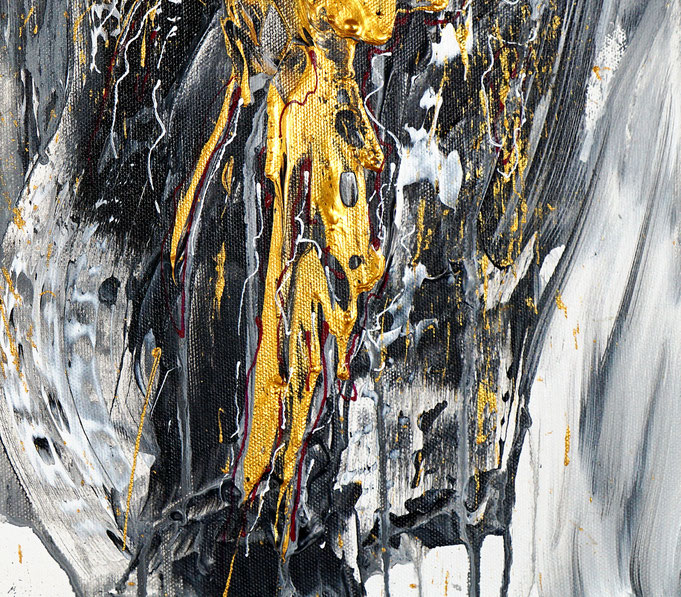Detail of the abstract artwork by the artist Peter Nottrott