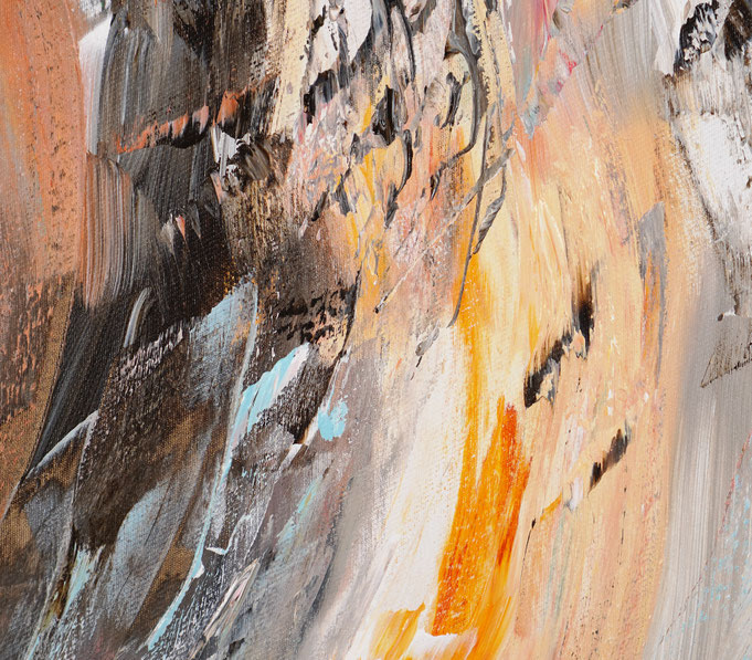 Detail of the abstract artwork by artist Peter Nottrott