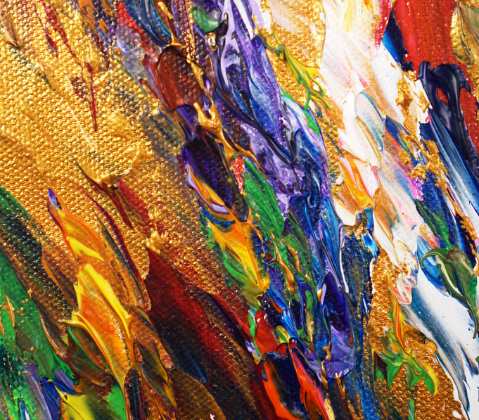 Detail of the abstract artwork by the artist Peter Nottrott
