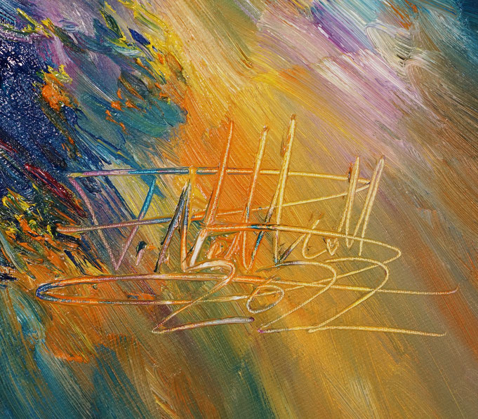 signature of the artist Peter Nottrott and year of creation
