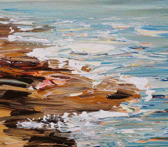 Detail of painting Seaside Impression S 1