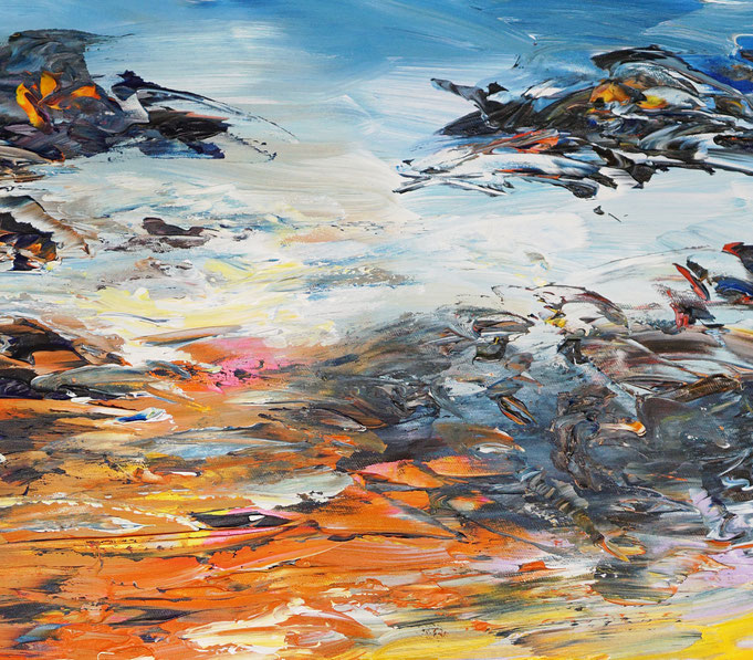 Detail of painting Seaside Impression S 1