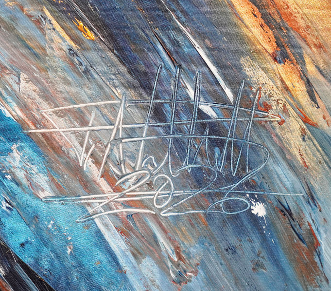 signature of the artist Peter Nottrott and year of creation
