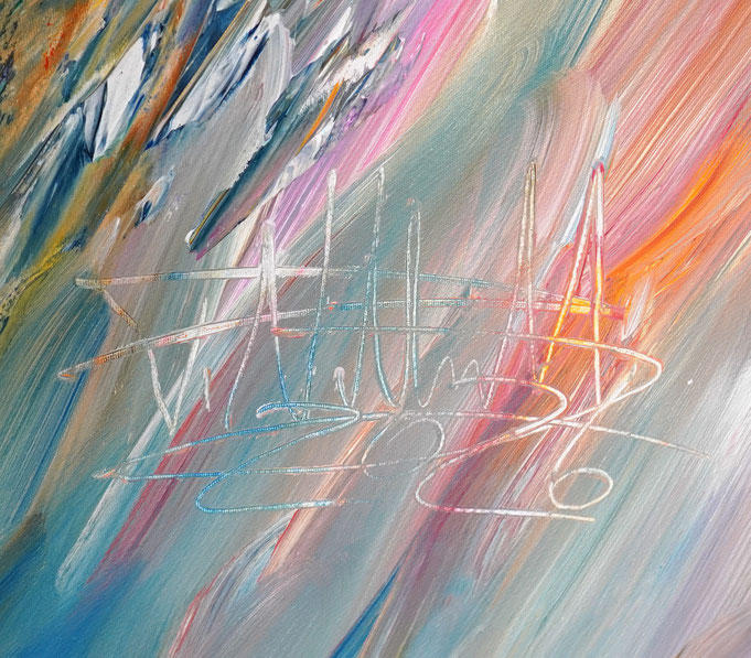 Signature of the artist Peter Nottrott and year of creation