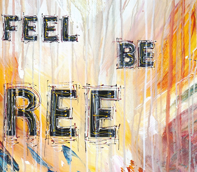 Detail of the abstract artwork by artist Peter Nottrott