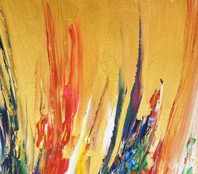 Detail of the abstract artwork by the artist Peter Nottrott