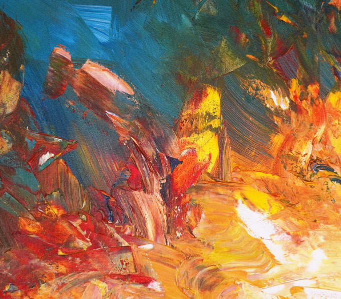 detail of the flower artwork of the artist Peter Nottrott