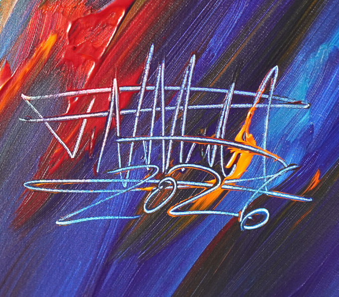 bottom right on the artwork: signature and year of creation