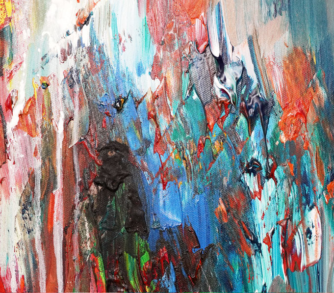 detail of the oversized abstract artwork by the artist Peter Nottrott for sale