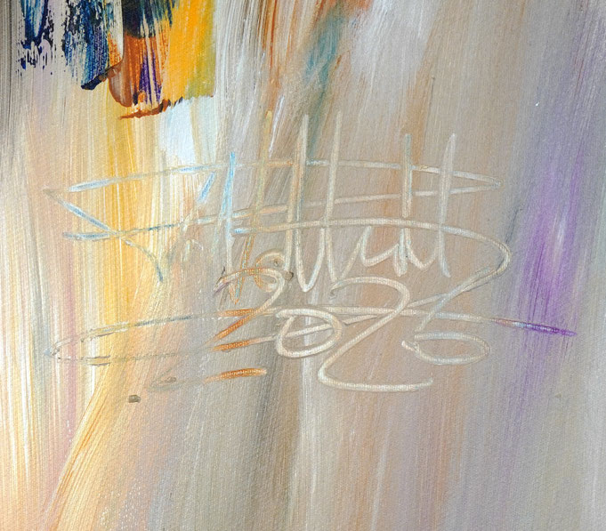 bottom right on the artwork: signature and year of creation