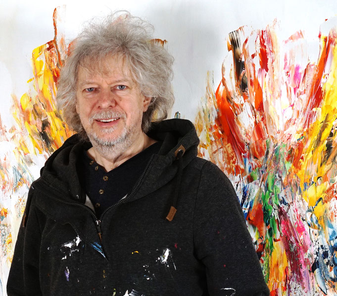 ..just finished painting: Peter Nottrott with Joyful Symphony XL 7