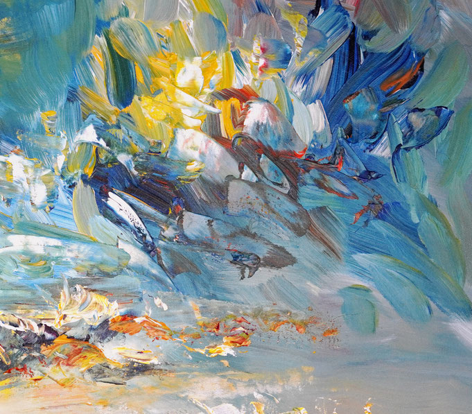 detail of the flower artwork of the artist Peter Nottrott