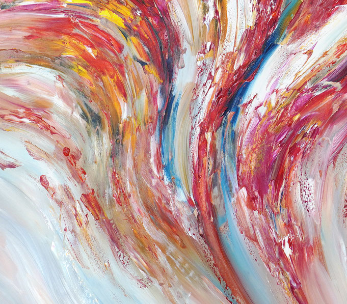 Detail of the abstract artwork by artist Peter Nottrott