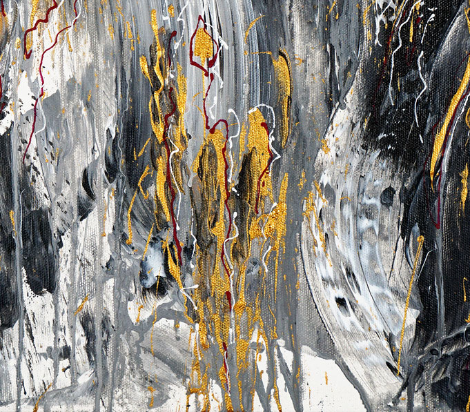 Detail of the abstract artwork by the artist Peter Nottrott