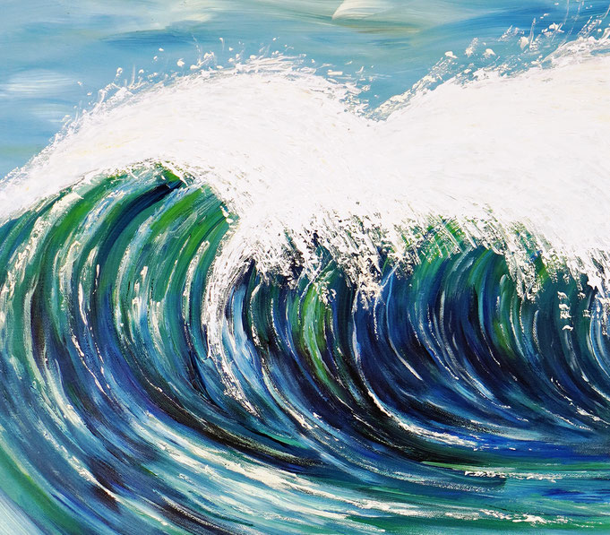 deatil of the artwork Seascape Breaking Waves XL 7 of the artist Peter Nottrott