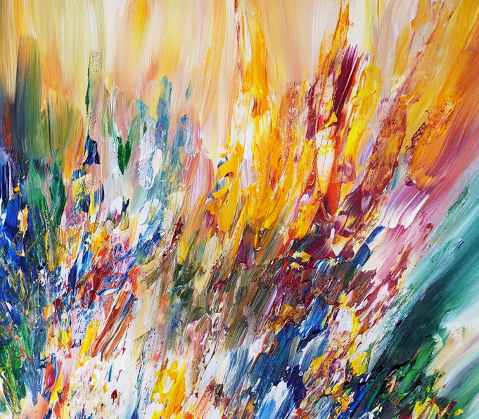 Detail of the abstract artwork by artist Peter Nottrott