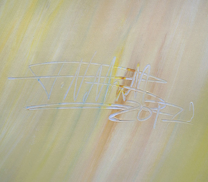 Signature of the artist Peter Nottrott and year of creation: 2017