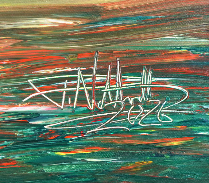 signature of the artist Peter Nottrott and year of creation