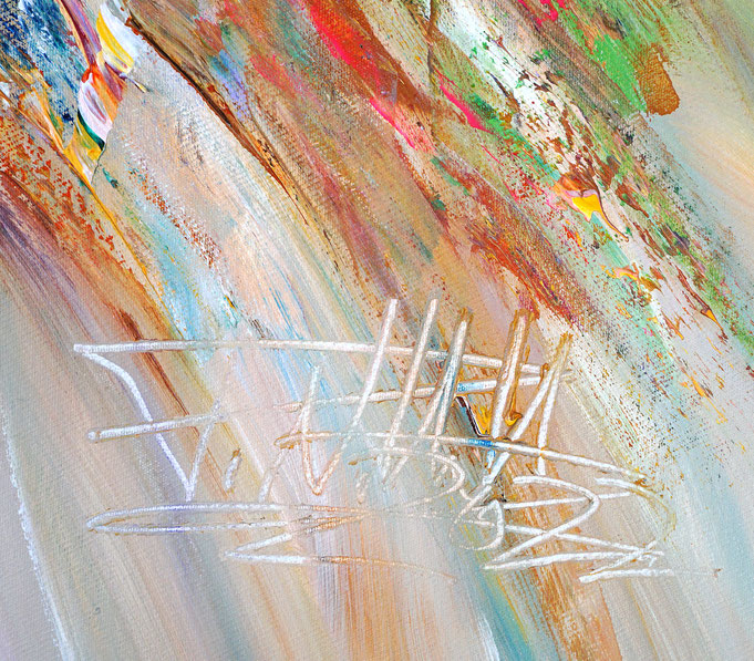 bottom right on the artwork: signature and year of creation
